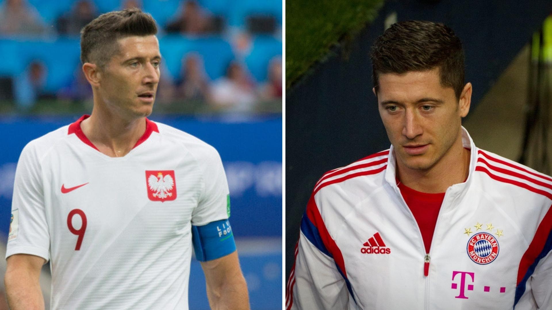 Robert Lewandowski. Collage de ADN Cuba. Fotos: Екатерина Лаут/ Uwe Bassenhoff from Wattenscheid
