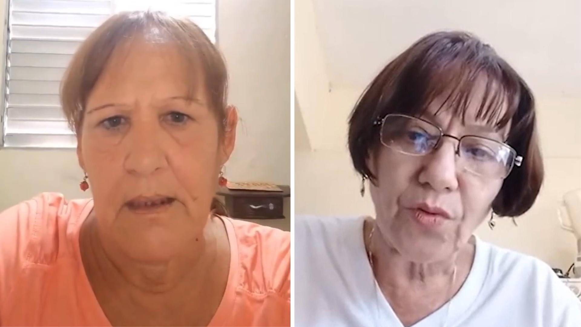 Liset Fonseca y Marta Perdomo, madres de presos políticos.