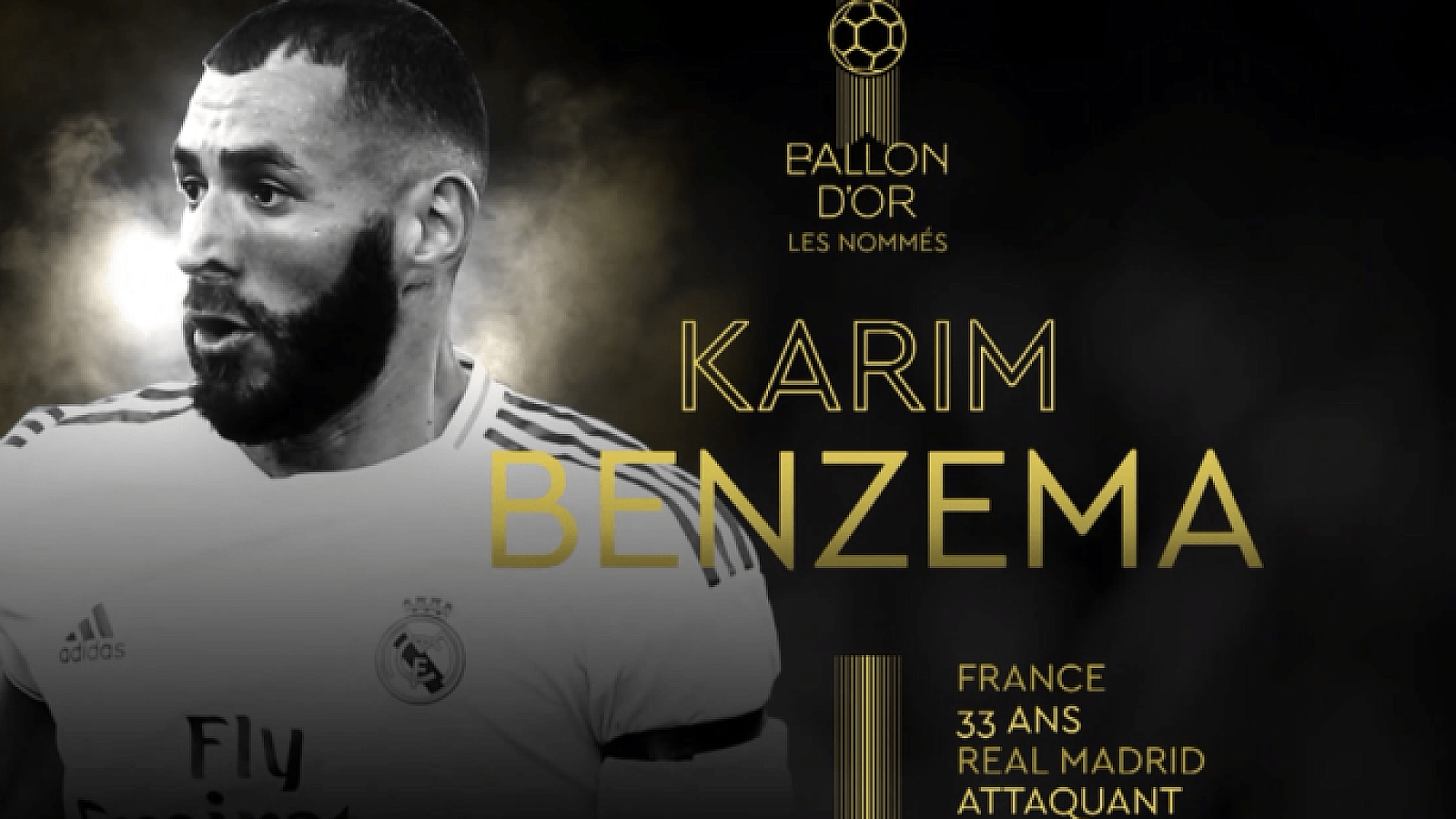 Benzema el favorito entre los finalistas para el Balón de Oro | France Football
