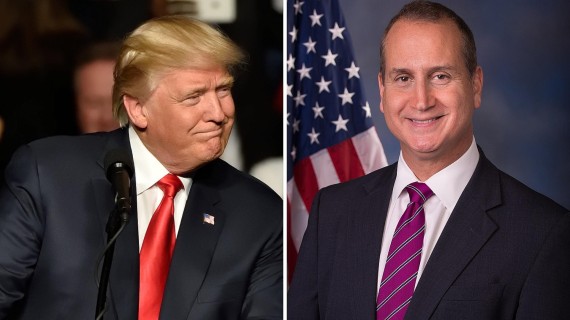 Donald Trump y Mario Díaz-Balart. Fotomontaje con imágenes de Shutterstock