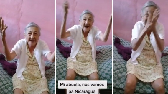 Anciana hace reto: “Nos vamos pa' nicaragua”