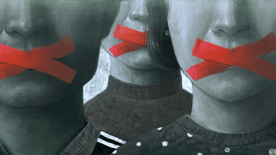 Censura a la libertad de prensa y expresión. Ilustración: Shutterstock
