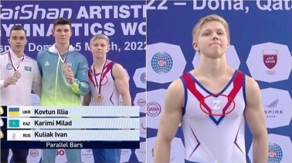 Descalifican a gimnasta ruso que apoyó la invasión a Ucrania en el Mundial