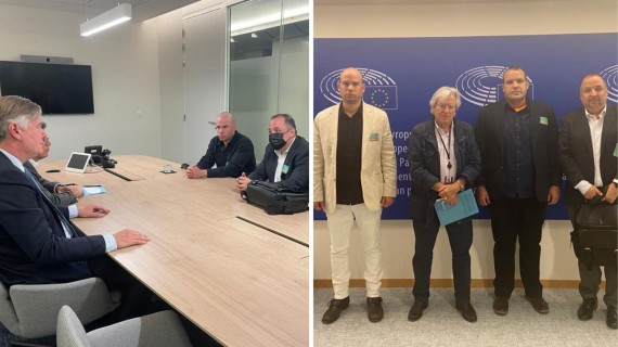 Eurodiputados reciben a familiares de presos