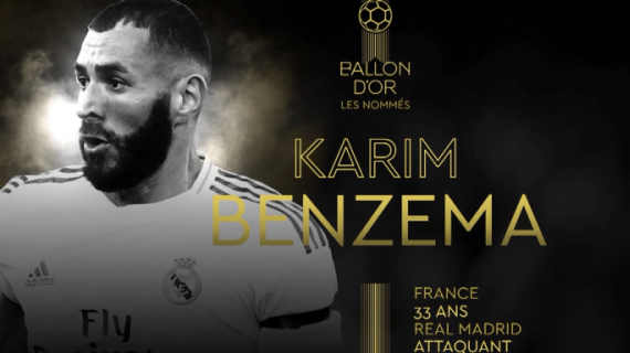 Benzema el favorito entre los finalistas para el Balón de Oro | France Football