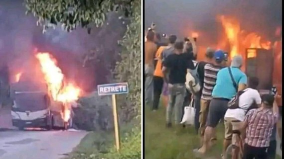 Incendio ómnibus