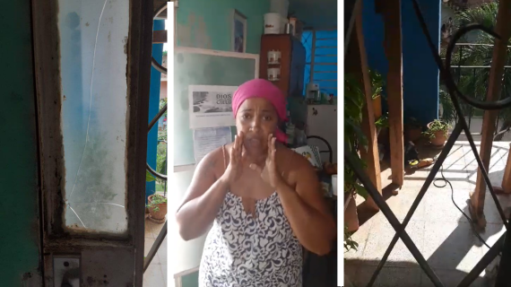 Madre cubana explota en La Lisa ante desalojo