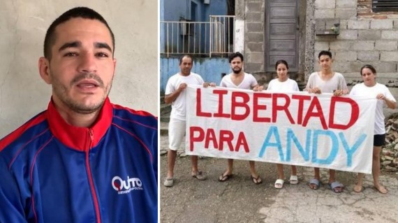 Preso político Andy García y su familia