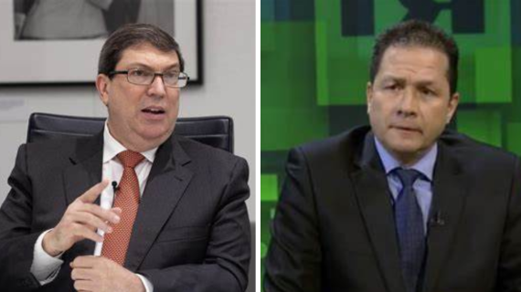 Bruno Rodríguez Parrilla y Carlos Farias, representantes de los regímenes de Cuba y Venezuela